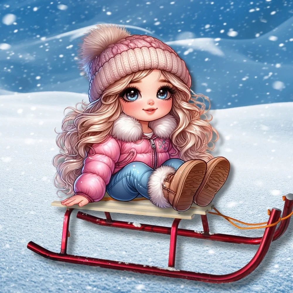 Snow Bunny CutiePie 2026 12 Month Calendar Jan-Dec